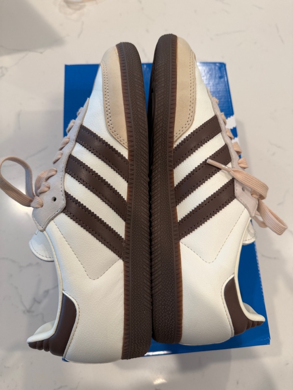 Adidas Samba OG Womens Shoes (Off White/Earth Strata/Gum) - 8.5 - Picture 6 of 10